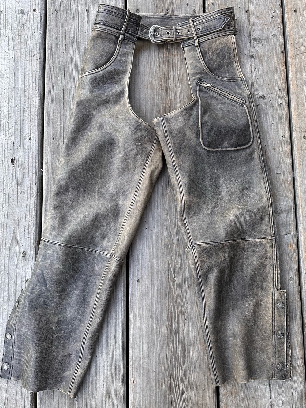 Harley Davidson Mens Leather Motorcycle Chaps